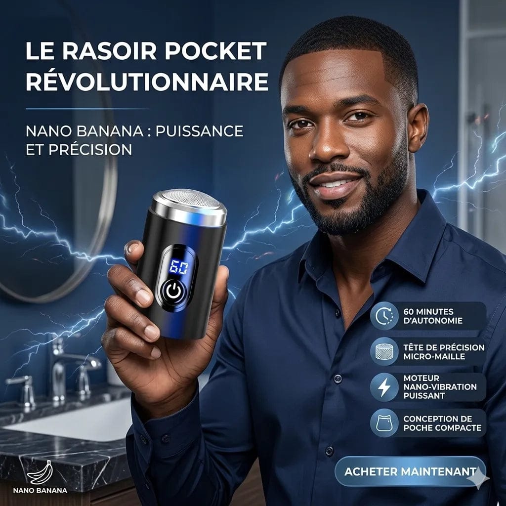 Saryna Le plus récent mini rasoir électrique portable 🇳🇪