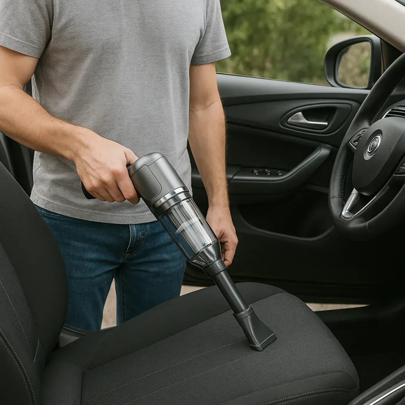 Aspirateur Voiture Sans Fil Puissant – Compact, Léger et Rechargeable
