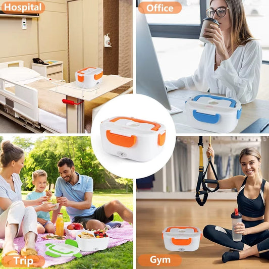 🍱 Lunch Box Chauffante Électrique – Mangez chaud, partout, à tout moment !