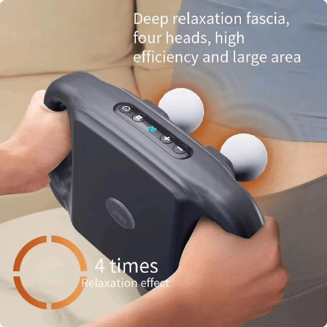 Pistolet de Massage Fascia "Quadra-Force" : Libérez votre corps de la tension