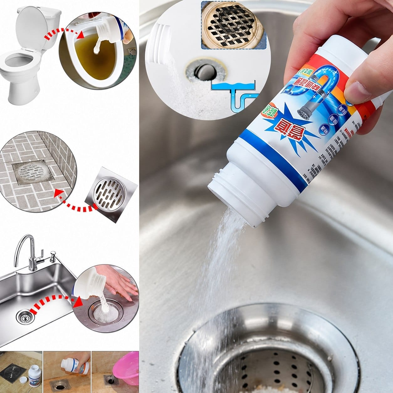 BONDABOU MARKET Dites Adieu aux Canalisations Bouchées 🚿OFFRE SPÉCIALE : 1 FLACON ÀCHETER = 1 FLACON OFFERT&nbsp;