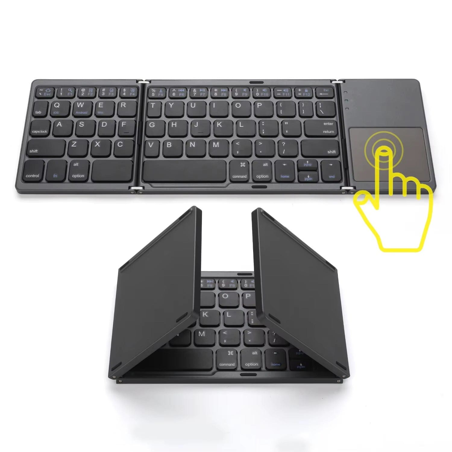 BONDABOU SHOP ✨ Clavier Pliable Sans Fil avec Pavé Tactile – Ultra Portable & Polyvalent