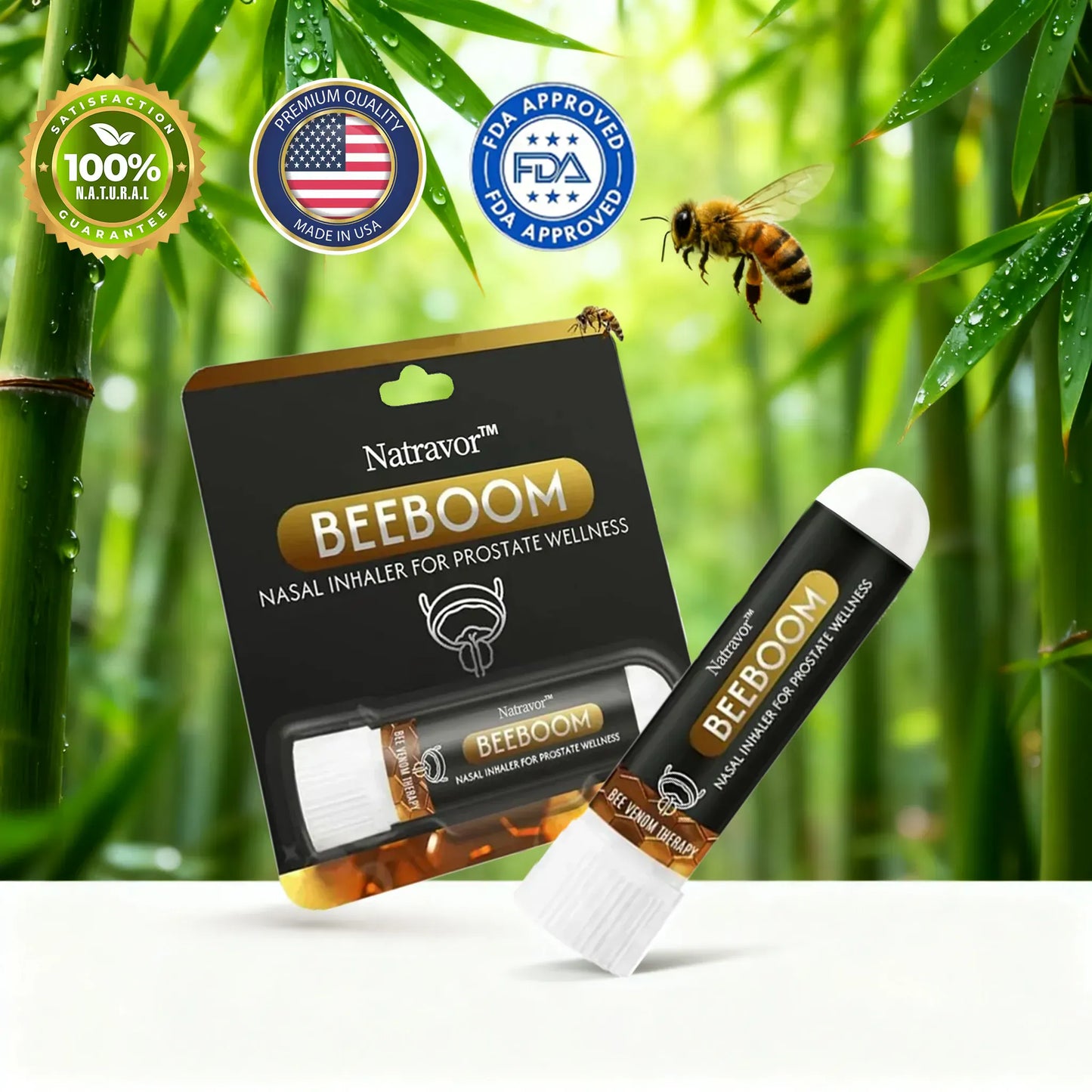 BONDABOU SHOP Dernier jour de réduction : Natravor™ BeeBoom Inhalateur Nasal pour le Bien-Être de la Prostate [Livraison gratuite + paiement à la livraison]