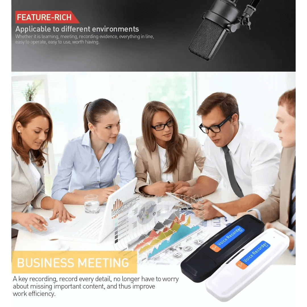 BONDABOUSHOP Enregistreur vocal USB