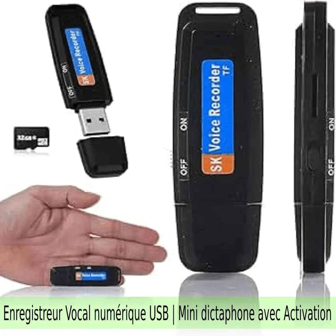 BONDABOUSHOP Enregistreur vocal USB